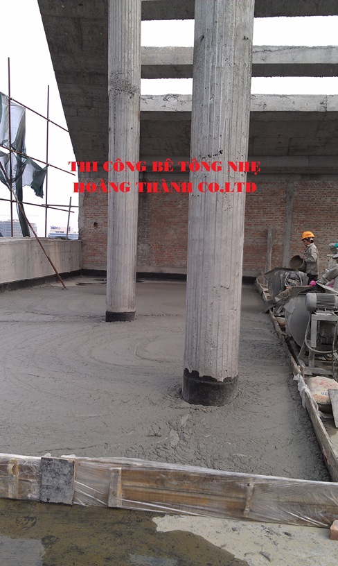 Đổ bê tông bọt